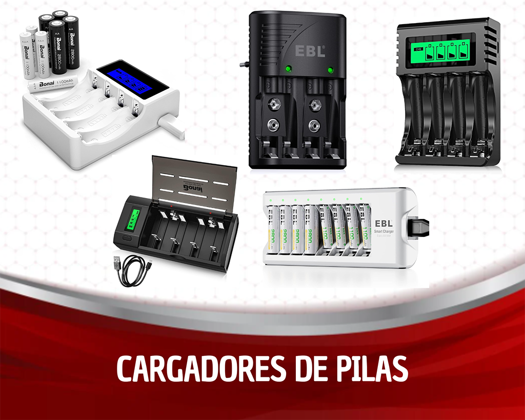 cargadores de pilas recargables